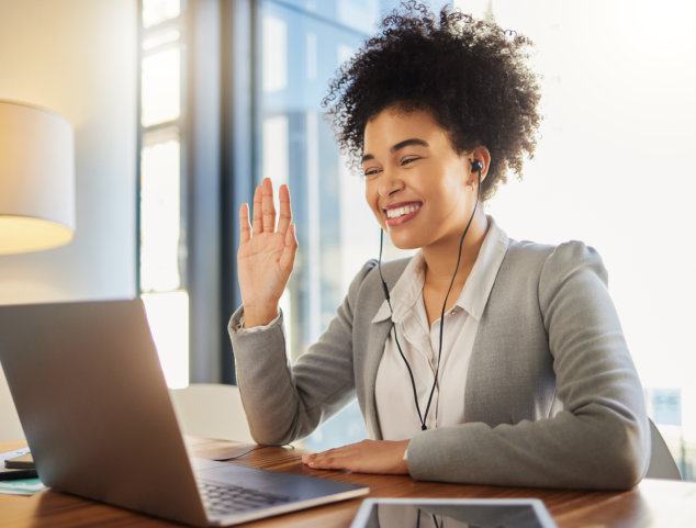 woman raising its hand